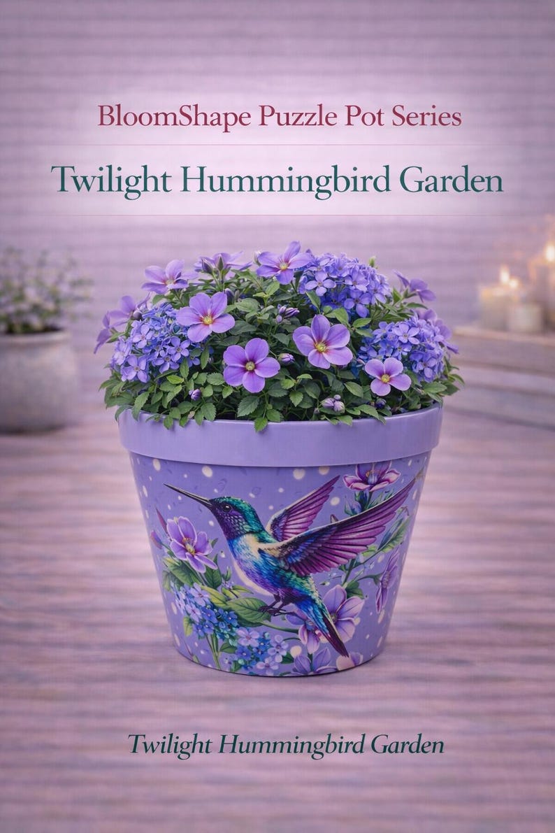 Purple garden and outdoor - Purple jigsaw puzzle pot