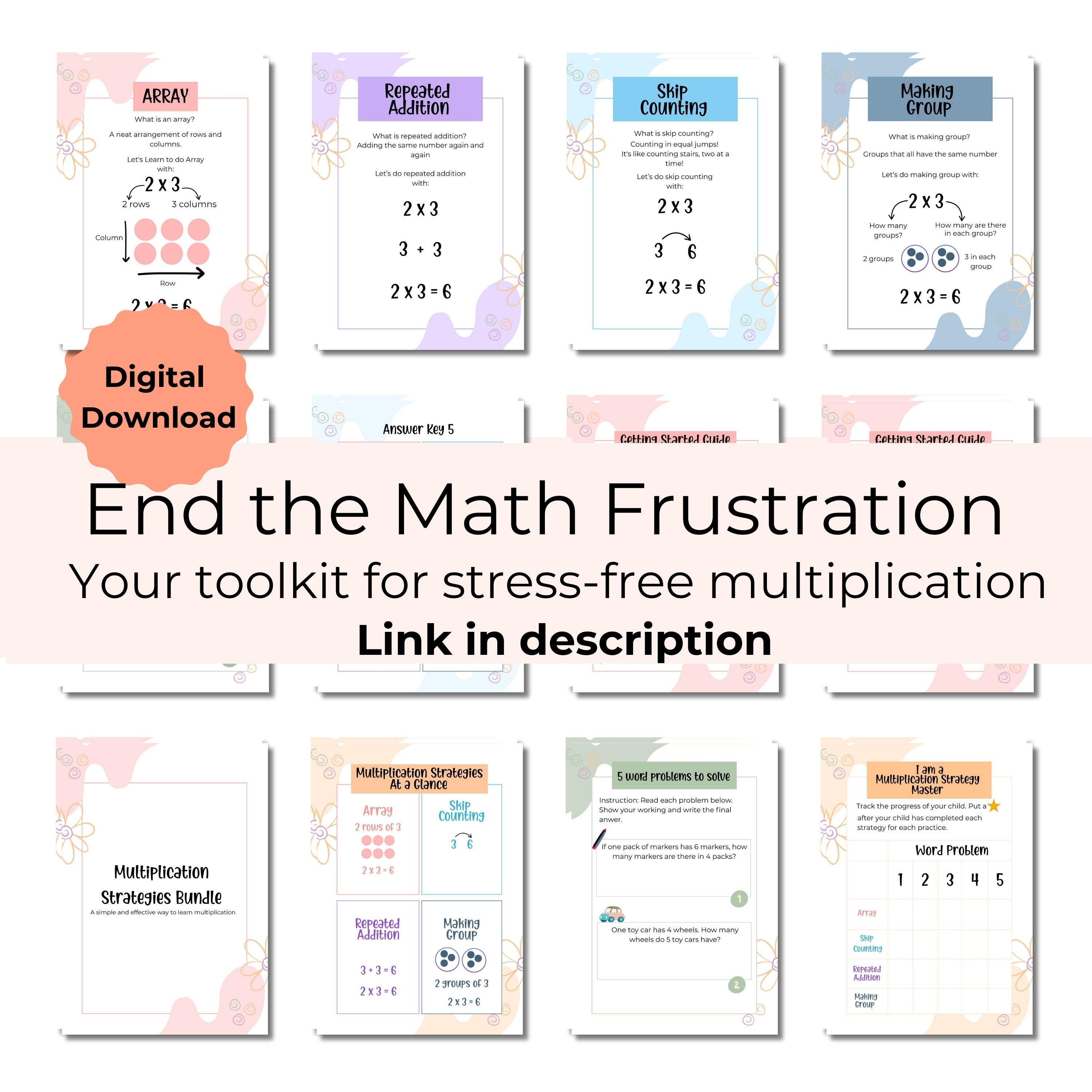 Multiplication Fluency Games Bundle, Multiplication Games Printable ...