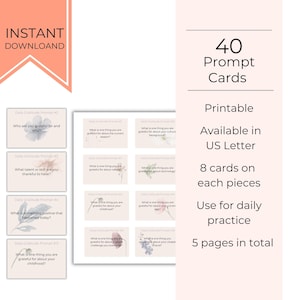 40 tarjetas con mensajes de agradecimiento / Tarjetas de agradecimiento imprimibles / Mensajes de agradecimiento diarios / Mensajes de diario / Descarga instantánea / Mensajes de agradecimiento