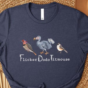 Anti Maga Bird Shirt, Flicker Dodo Titmouse Subtle FDT Shirt, F*ck Trump Sweatshirt, Progressive Liberal Tee, Bird Nerd Shirt for Protests
