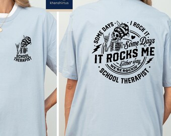 School Therapist Comfort Colors T-Shirt, School Psychologist Shirt, Mental Health T-Shirt, School Counseling Therapy Tee