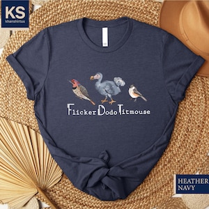 Anti Maga Bird Shirt, Flicker Dodo Titmouse Subtle FDT Shirt, F*ck Trump Sweatshirt, Progressive Liberal Tee, Bird Nerd Shirt for Protests