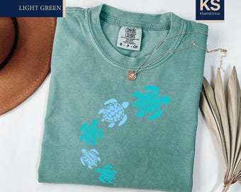 Sea Turtle Comfort Colors T-Shirt, Summer Shirt, Beach Trip T-Shirt, Ocean Lovers Tee, Sea World Shirt, Save the Turtles Shirt