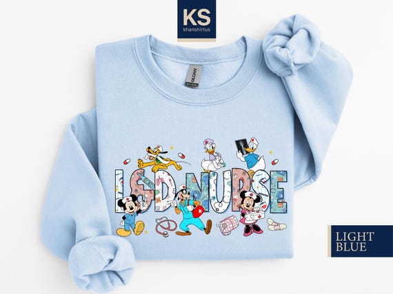 Disney LD Nurse Sweatshirt, Labor and Delivery Nurse Shirt, Mickey and Friends Sweater, New Nursery T-Shirt