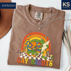 Frog Gay Rights Comfort Colors T-Shirt, Funny LGBTQ Shirt, Pride Month Shirt, Equality T-Shirt, Rainbow Pride Tee, Transgender T-Shirt