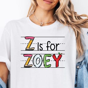 Custom Kids Name Back To School Shirt, Toddler First Day of School Tee Kindergarten Shirt With Name, First Day School Outfit