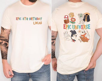 Epic Universe Birthday Shirt, Universal Family Matching Shirt, Custom Birthday Tee Kids ,Universal Studios Birthday Shirt, Birthday Shirt