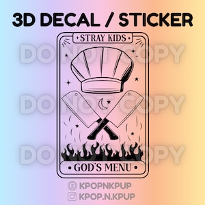 STRAY KIDS | God’s Menu Tarot 3D Decal / Sticker