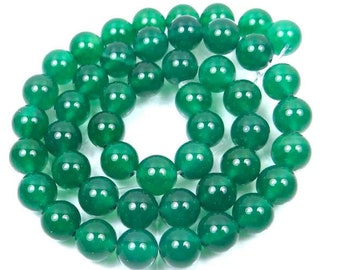 S-M/ Green Onyx 6x8mm Oval Rice Beads Dyed Color 15.5 Strand Bright Green Agate Smooth Oval For Crafts For Jewelry Making