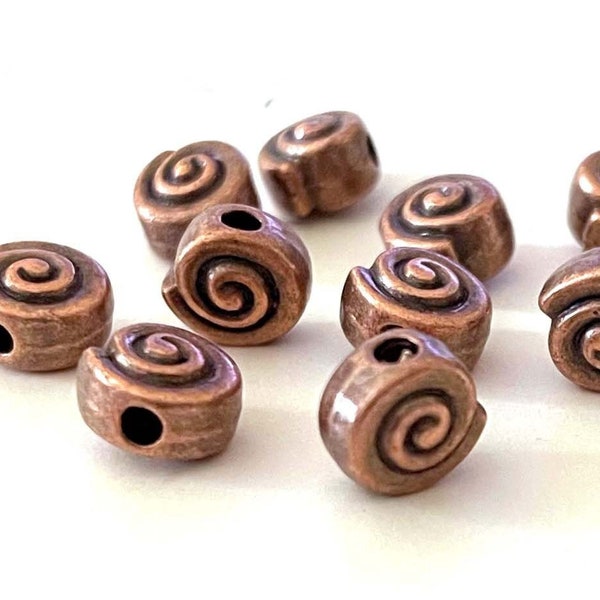 Flat Spiral Shells Etsy