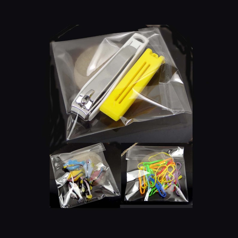 Sacchetti A Chiusura Ermetica 1000 Sacchetti Piccoli Con Chiusura A Zip - 3 Taglie (30x30, 40x40, 60x60 Mm), Trasparenti, Riutilizzabili Sacchetti Sigillanti Trasparenti 3 Taglie - Foto 7