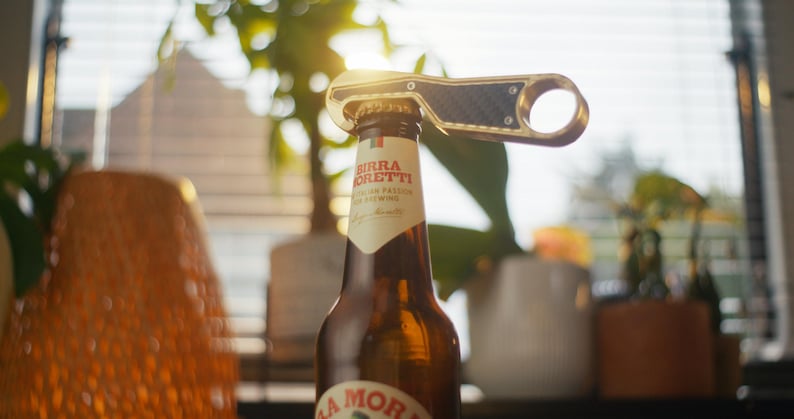 Customizable AURA Bottle Opener – Premium Aluminum, Brass, Carbon Fiber ...