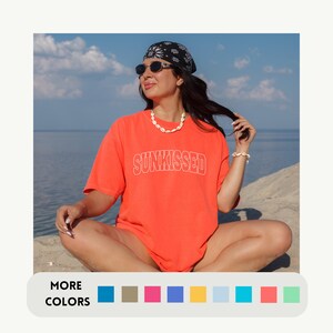 Sunkissed Beach T-shirt: Comfort Colors Vintage Vacation Tee
