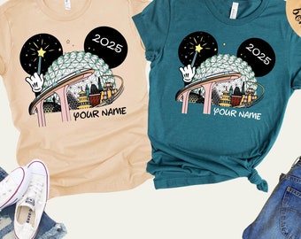 Custom Name Disney Epcot 2026 Shirt, World Traveler Shirt, Personalized Disney Trip Shirt,  Disneyland Shirt, Disney Family Matching Shirt