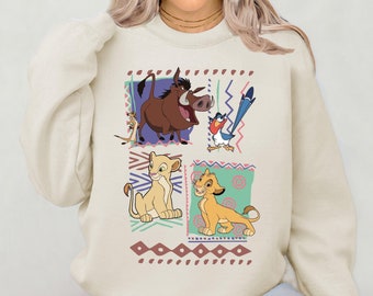 Vintage 90s Lion King Sweatshirt, Disney Family Shirt