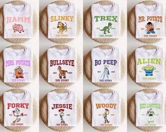 Matching Family Toy Story Shirt, Family Disney Shirts, Woody, Buzz, Zurg, Rex, Bullseye, Slinky, Jessie, Disney World, Toy Story Birthday