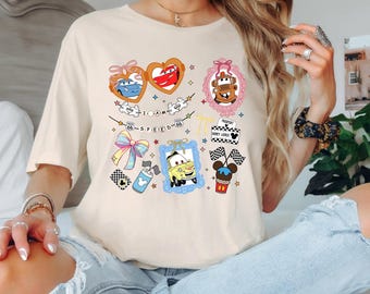 Disney Cars Family Trip Shirt, Lightning McQueen and Friends