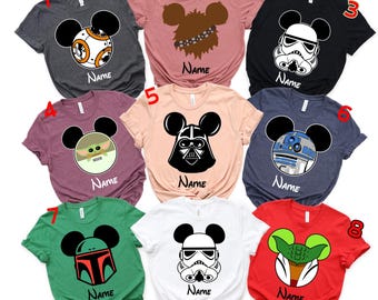 Custom Disney Star Wars Shirts, Star Wars Family Shirts, Disney 2025 Shirt, Custom Family Shirt, Matching Trip 2025,Vacay, Disneyworld Shirt