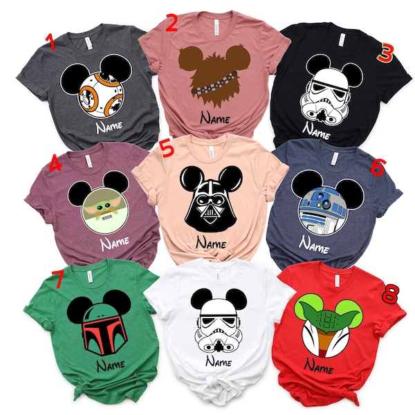Custom Disney Star Wars Shirts, Star Wars Family Shirts, Disney 2026 Shirt, Custom Family Shirt, Matching Trip 2026, Disneyworld Shirt