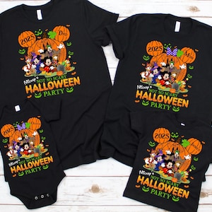 Disney Mickey&#39;s Not So Scary Halloween Party 2025 Shirts, Custom Halloween Family Matching Shirt, Halloween Tee, Mickey Minnie Halloween Tee