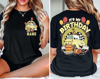 Custom Disney Cars Birthday Shirt, McQueen Gift Tee