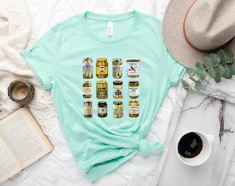 Vintage Canned Pickles T-shirt - Pickle Jar Shirt - Canning Season