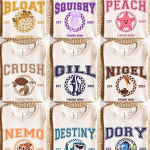 Disney Finding Nemo Shirt, Nemo and Friends T-Shirt, Crush and Squirt Sweatshirt, Pixar Nemo Matching Shirt, Finding Dory Tee