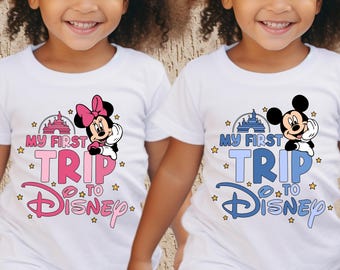 My First Trip to Disney Shirt, Disney Family Matching Tee, Disney Trip 2026 Toddler Shirt,  Disney Kids Shirt, First Trip to Disney Sweater