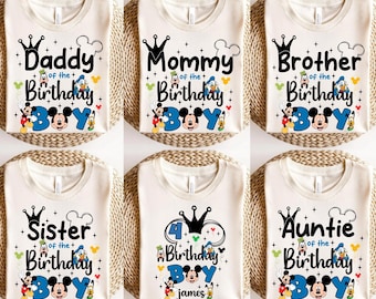 Mickey Birthday Family T-Shirt, Disney Matching Shirts