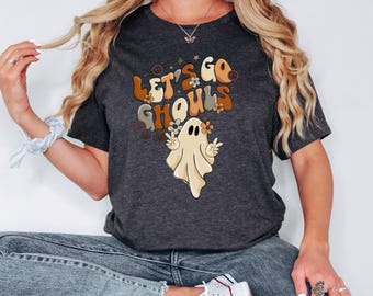 Retro Halloween Sweatshirt: Funny Spooky Season Ghost Shirt