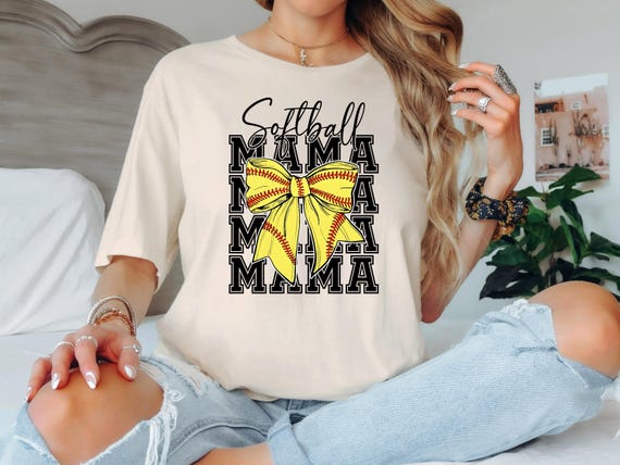Softball Mama Shirt, Mothers Day Gift, Softball Mom T-Shirt