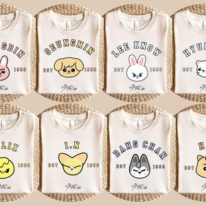 Skzoo Characters Shirt, Stray Kids Members Chibi Shirt, Stray Kids World Tour 2025 Shirt, SKZ Merch Shirt,Gift For Stay,Stray Kids Group Tee