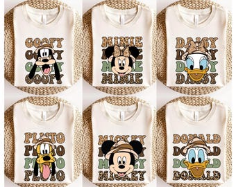 Disney Animal Kingdom Shirts, Matching Disney Shirt, Safari Mode Disney Shirt, Mickey and Friends Animal Kingdom, Family Vacation Shirts
