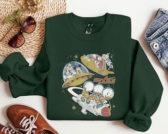 Vintage Mickey and Friends Space Mountain Shirt: Disneyland Family Trip