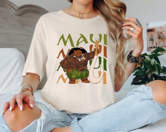 Moana Maui Disney Character T-Shirt, Matching Family Tee