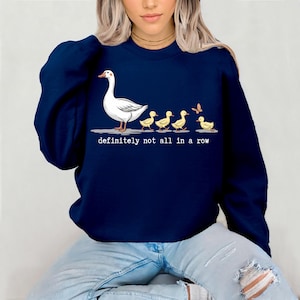 Funny Silly Goose Unisex Softstyle T-Shirt, Retro Duck Shirt, Gift for Animal Lovers, Comfy Goose Sweatshirt, Ducks in a Row, Humorous Tee