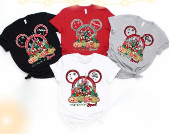 2026 Disney Christmas Shirt, Personalized Disney Christmas Shirt, Custom Disney Christmas Squad Shirt,Matching Disney Christmas Family Shirt