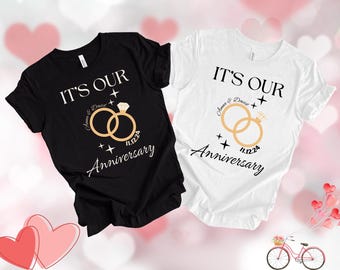 Anniversary Couple Shirt, Valentine's Day Gift, Matching Anniversary Vibes T-shirts