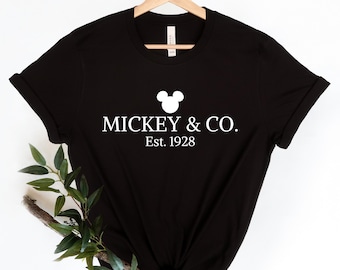 Mickey & Co T Shirt, Mickey and Co. est. 1928 Shirt, Unisex Tee, Mickey And Friends Shirt,  Disney Trip Shirt, Disney Shirts