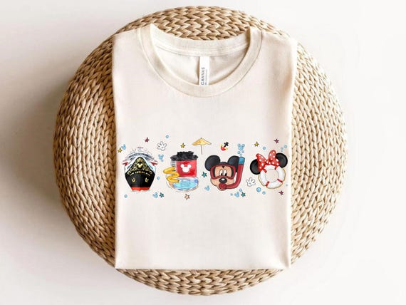 Disney Cruise Line Mickey Mouse Watercolor T-Shirt