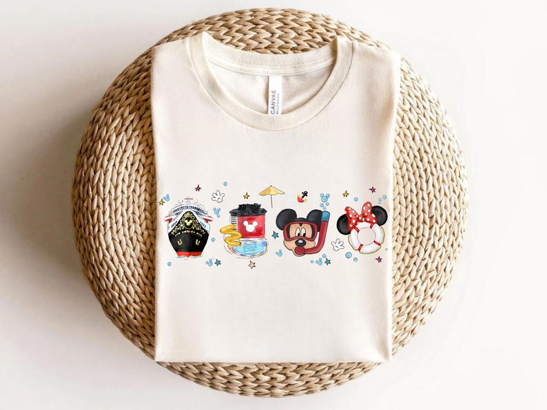 Disney Cruise Line Mickey Watercolor T-Shirt, Disney Wish Treasure Fantasy Dream Shirt, Disney Cruise Trip, Disneyland Matching Family Shirt