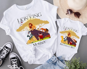 Custom Lion King Birthday Shirt, Disney Safari Shirt, Animal Kingdom Shirt, Family Disney Trip, Birthday Boy/Girl, Simba and Nala Shirt