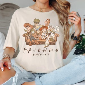 Disney Toy Story Shirt, Women's Crop Top Style, Buzz Lightyear Woody Jessie Bo Peep Design, Retro 90s Disney Tee, Best Friends Trip 1995