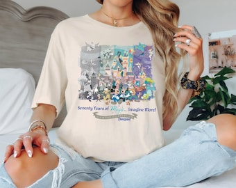 Vintage Disneyland 70th Anniversary 1955-2026 Shirt, Disney World Disneyland Diamond Celebration, Retro Mickey And Friends Tee, Family Trip