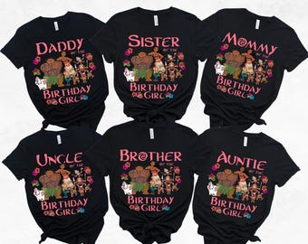 Moana Birthday Family T-Shirts | Custom Princess Girl Shirt