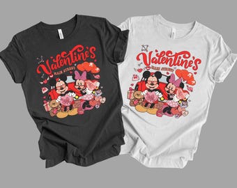 Retro Disneyland Valentine Shirt: Mickey and Minnie Main Street Tee