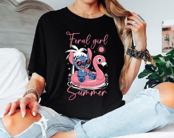 Stitch Summer Vibes T-Shirt, Stitch Summer Shirt, Summer Vibes Shirt, Disney Summer Shirt,  Disney Family Shirt, Disney Vacation Shirt