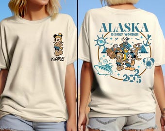 Custom Disney Alaska Cruise Shirt, Mickey and Friends Matching Tee