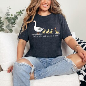 Funny Goose Unisex T-Shirt: Retro Duck Graphic Tee