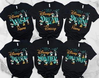 Disney Cruise 2026 Shirt, Disney Cruise Line Fleet – Adventure, Disney Shirt, Magic, Wonder, Dream, Fantasy, Wish, Treasure, Destiny